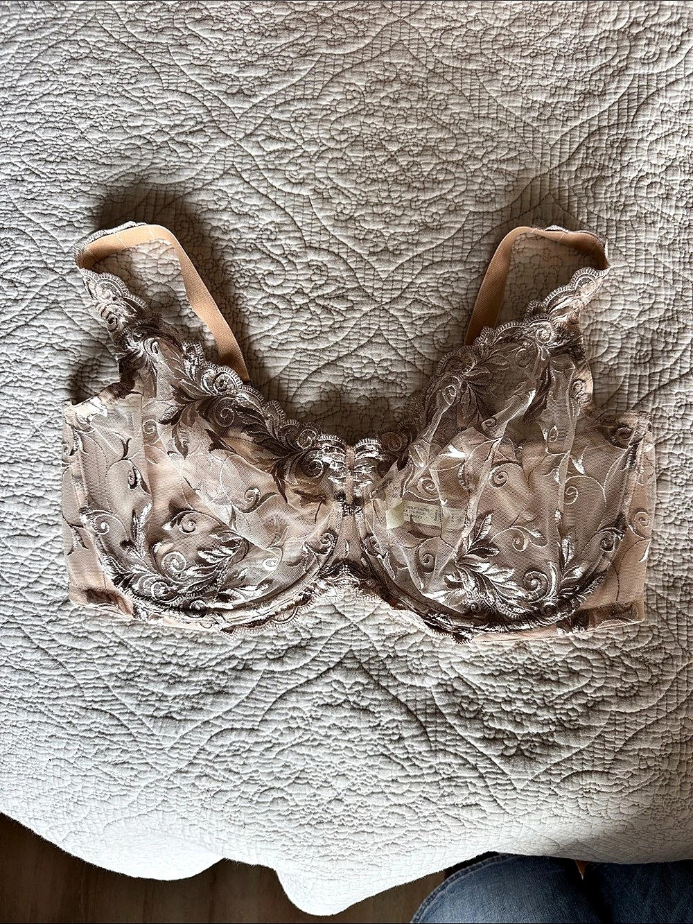 Soma Sensuous Lace Unlined Bra Pink 42G
